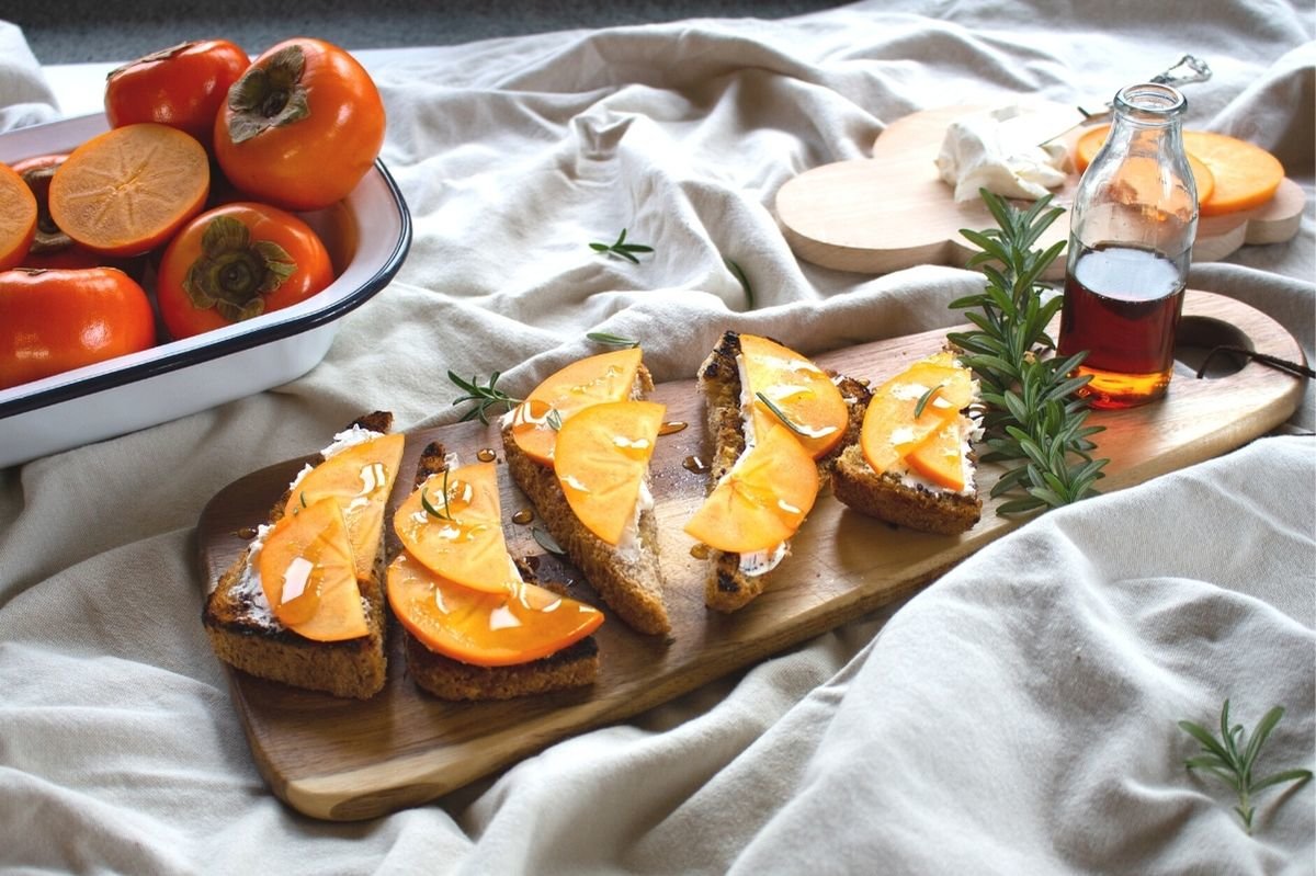 Rosemary, Maple & Persimmon Bruschetta